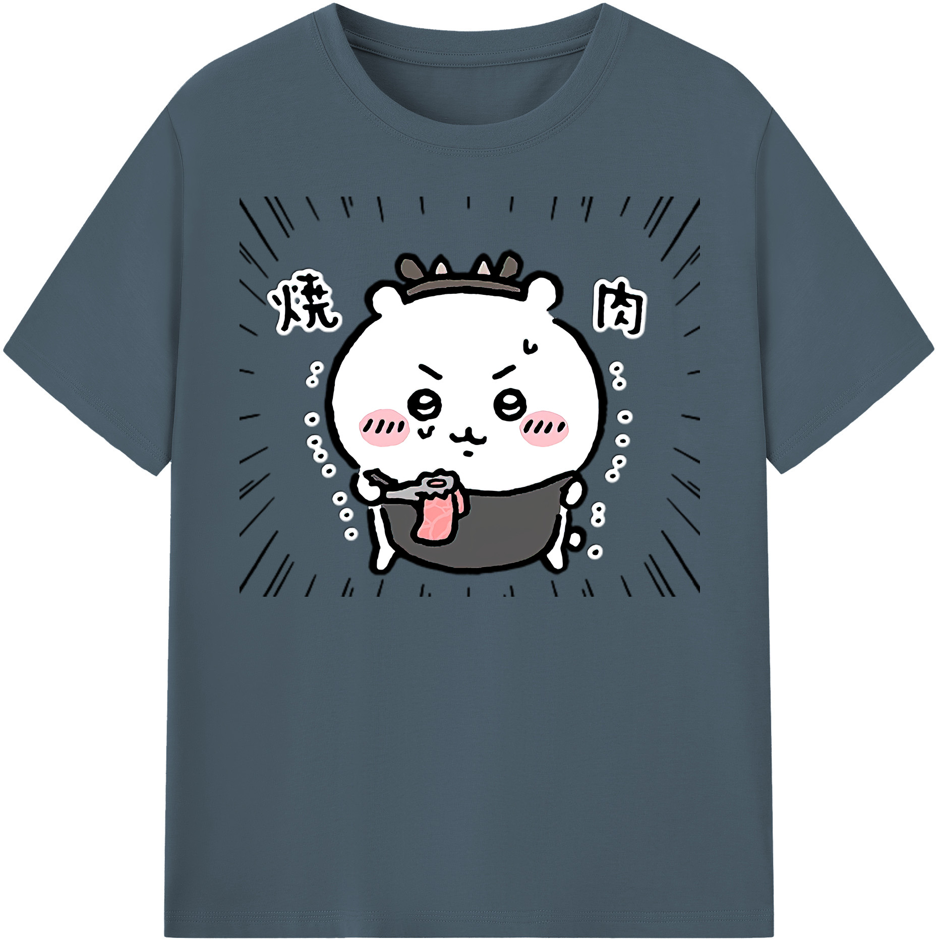 （画像用） ちいかわ ちいかわ Chii-kawa chiikawa 綿100％半袖Tシャツ（フロントプリント）